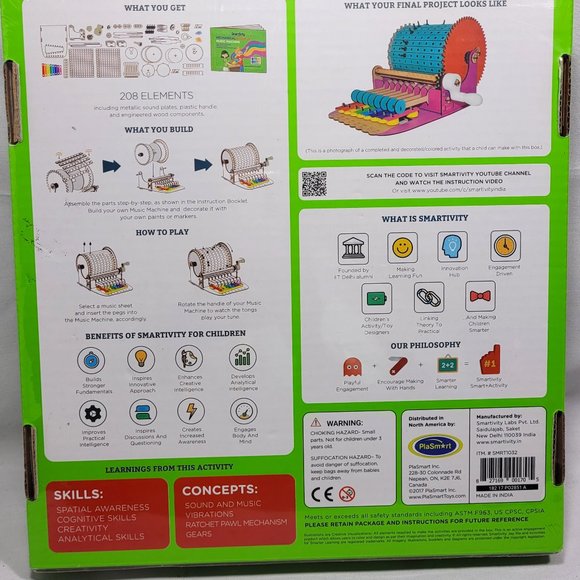 Smartivity Mechanical Xylofun Music Machine STEM Wood Do-It-Yourself Kids Toy - Picture 2 of 3